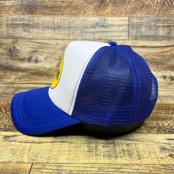 Seattle Mariners Mens Trucker Hat Blue Snapback 1977 Original Logo Baseball Cap - Picture 4 of 8